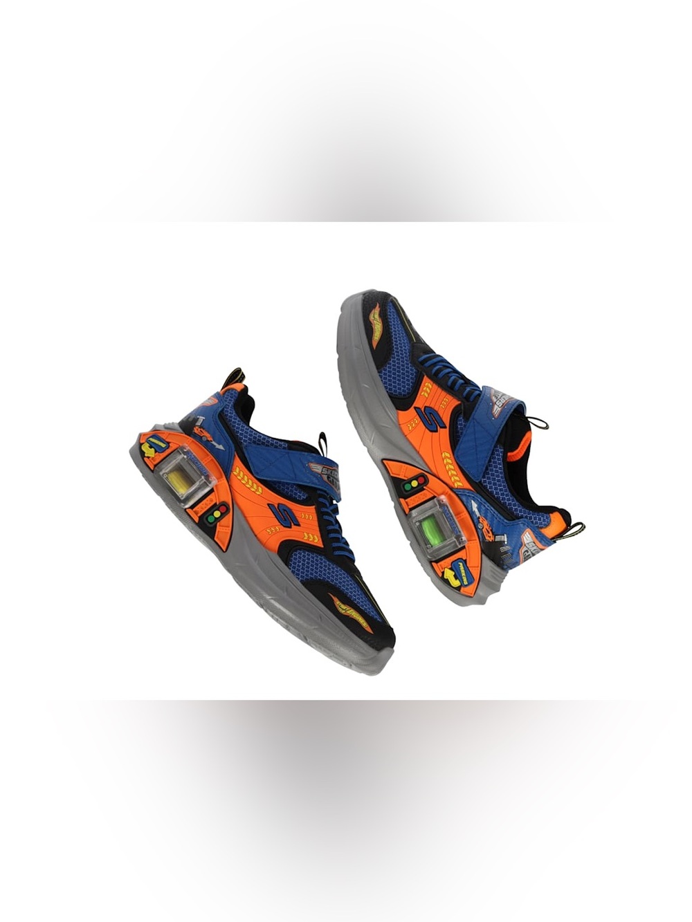 Skechers Kids Blue & Orange Light-Up Athletic Shoes